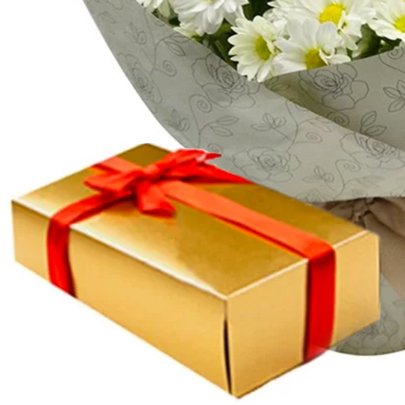 Mini Vaso de Margarida e Caixa de Chocolate - Giuliana Flores - ON Stores,  Shopping online